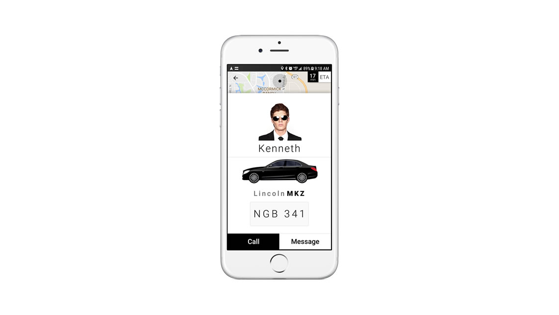 rider app driver information screenshot