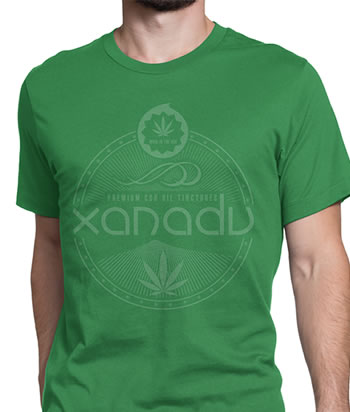 Xanadu Short-Sleeve Crew Neck T-Shirt - front, green