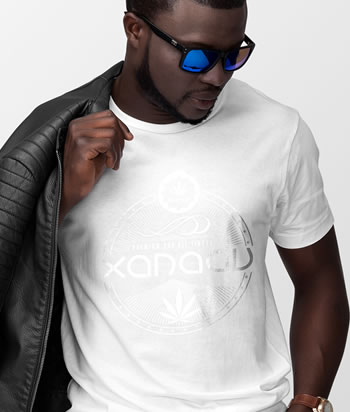 Xanadu Short-Sleeve Crew Neck T-Shirt - front, white